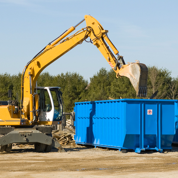 can i choose the location where the residential dumpster will be placed in Bethany New York